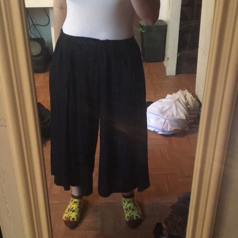 Pleats Please Wide Cropped Pant